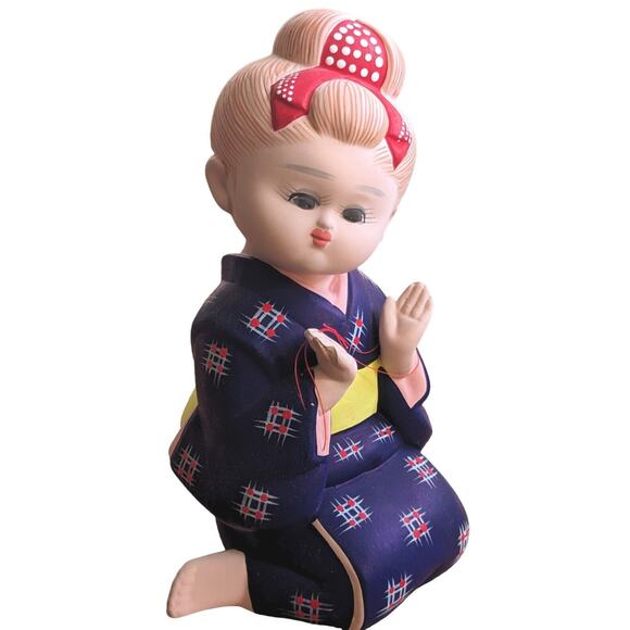 Shojo Girl Japanese Hakata Doll Kumihimo String Art Fukuoka Global Art VTG 80s - Picture 12 of 12